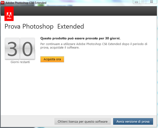 versione di prova photoshop cs6